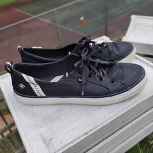 Sperry Women’s Navy Sneakers | Lace-Up Casual Shoes | Size 7